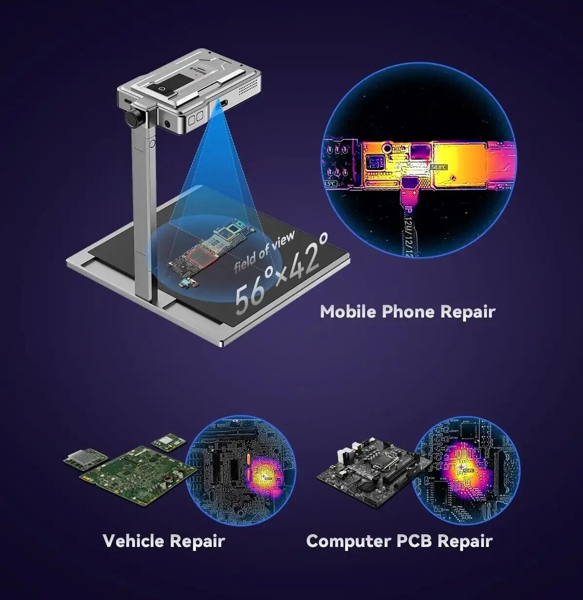 Langchi shortcam iii 4k equipa - Pcb Short Circuit Thermal Diagnostics avaliação e preço
