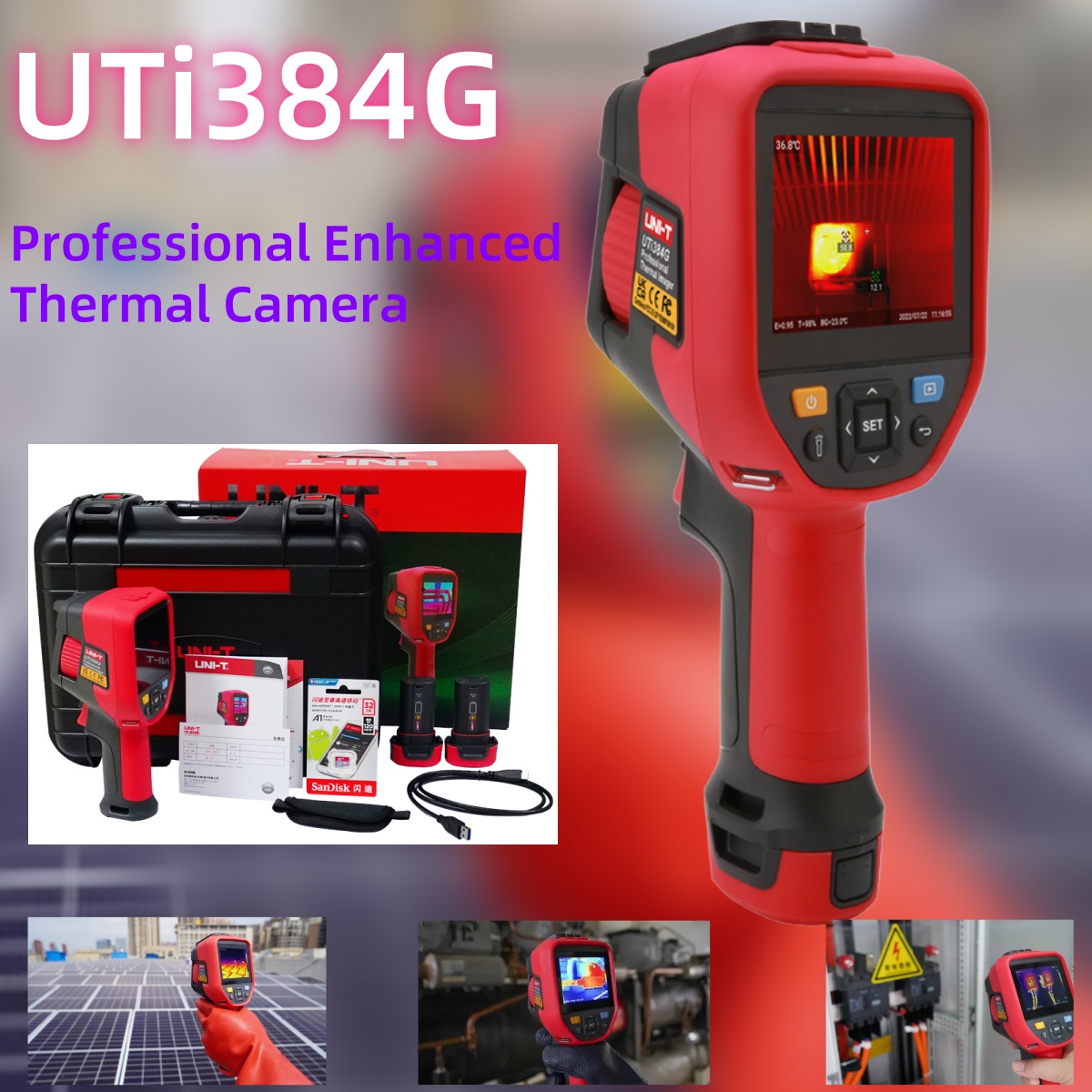 Câmera Térmica Profissional UN - Thermal Camera Type C 384X288 avaliação e preço